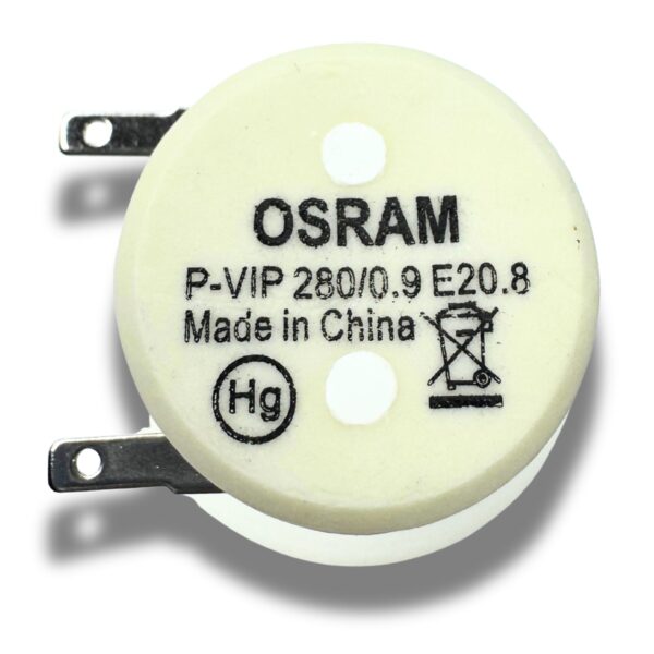 Oryginalna żarówka OSRAM P-VIP 190/0.8 E20.8 do projektora, stosowana w wielu modelach (zamiennik modułu).